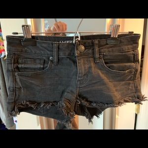 Black Jean Shorts